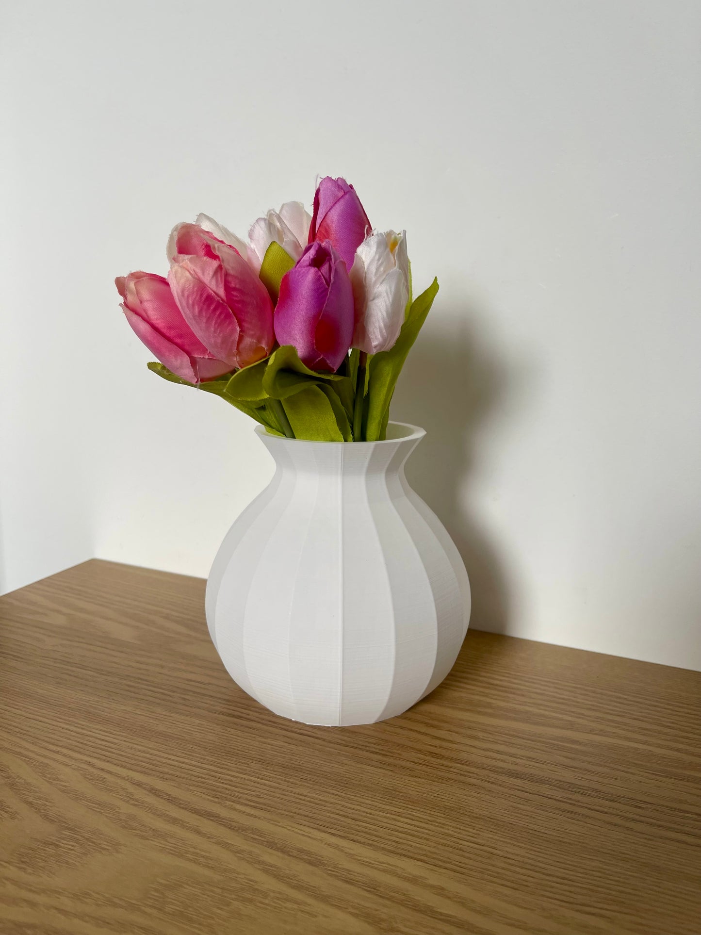 3D Printed Vase for Faux Flowers With A Modern Design