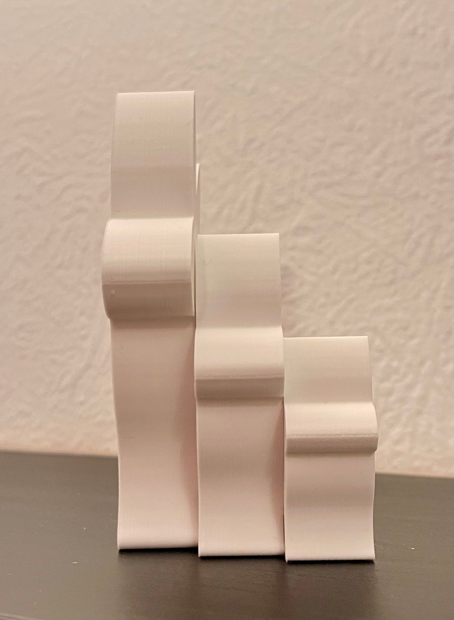 3D Printed Bunny Family Decor β Minimalist Rabbit Shelf Set with Heart Cutouts β Easter, Nursery or Spring Decoration