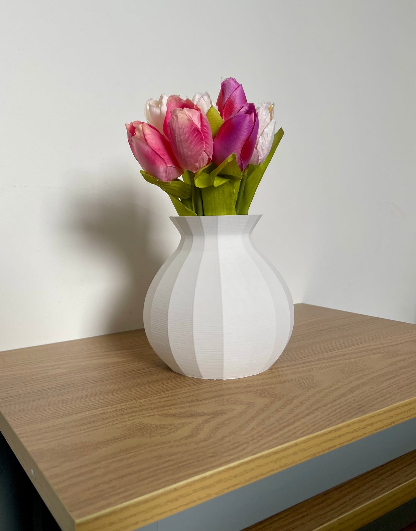3D Printed Vase for Faux Flowers With A Modern Design
