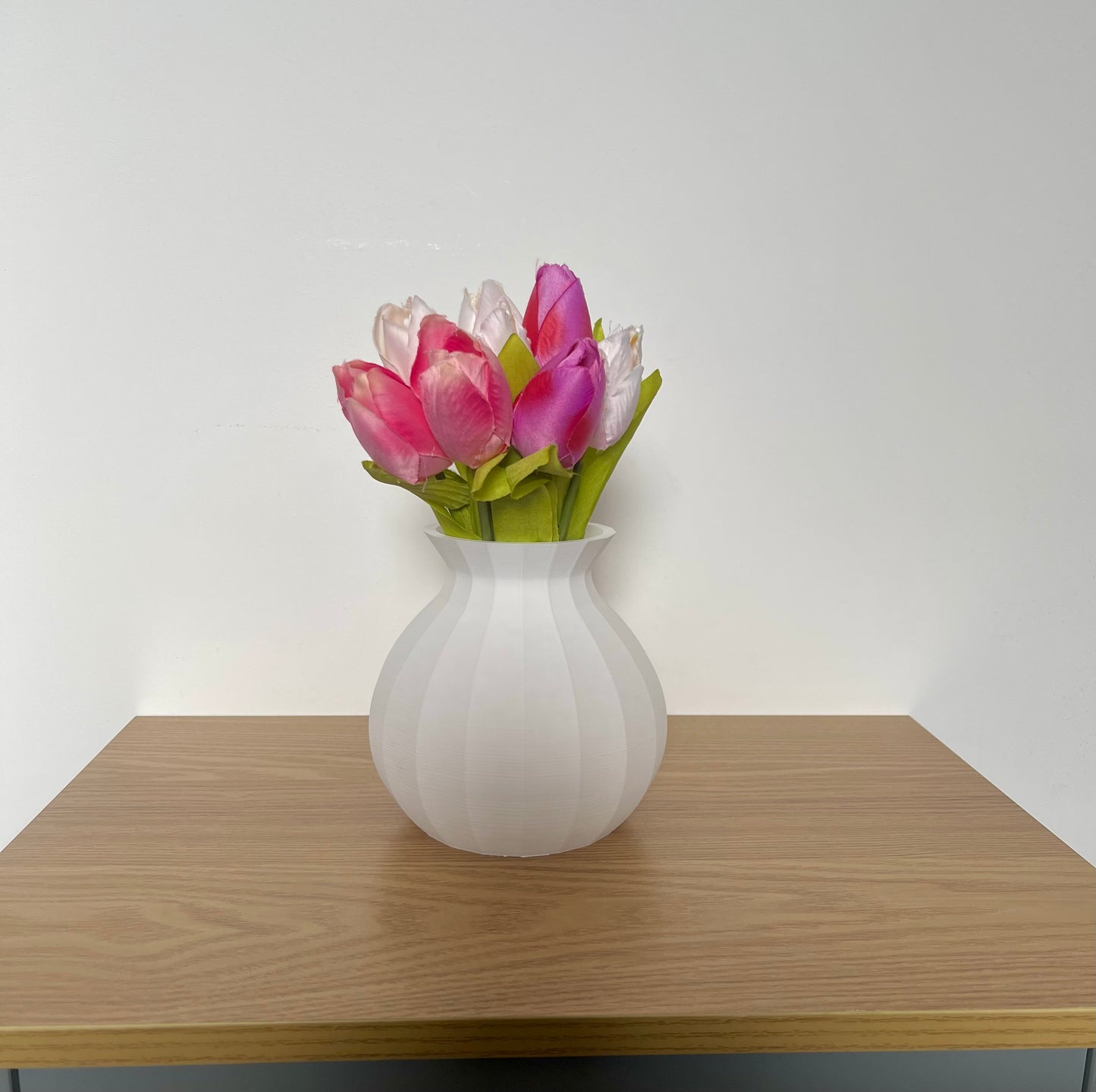 3D Printed Vase for Faux Flowers With A Modern Design