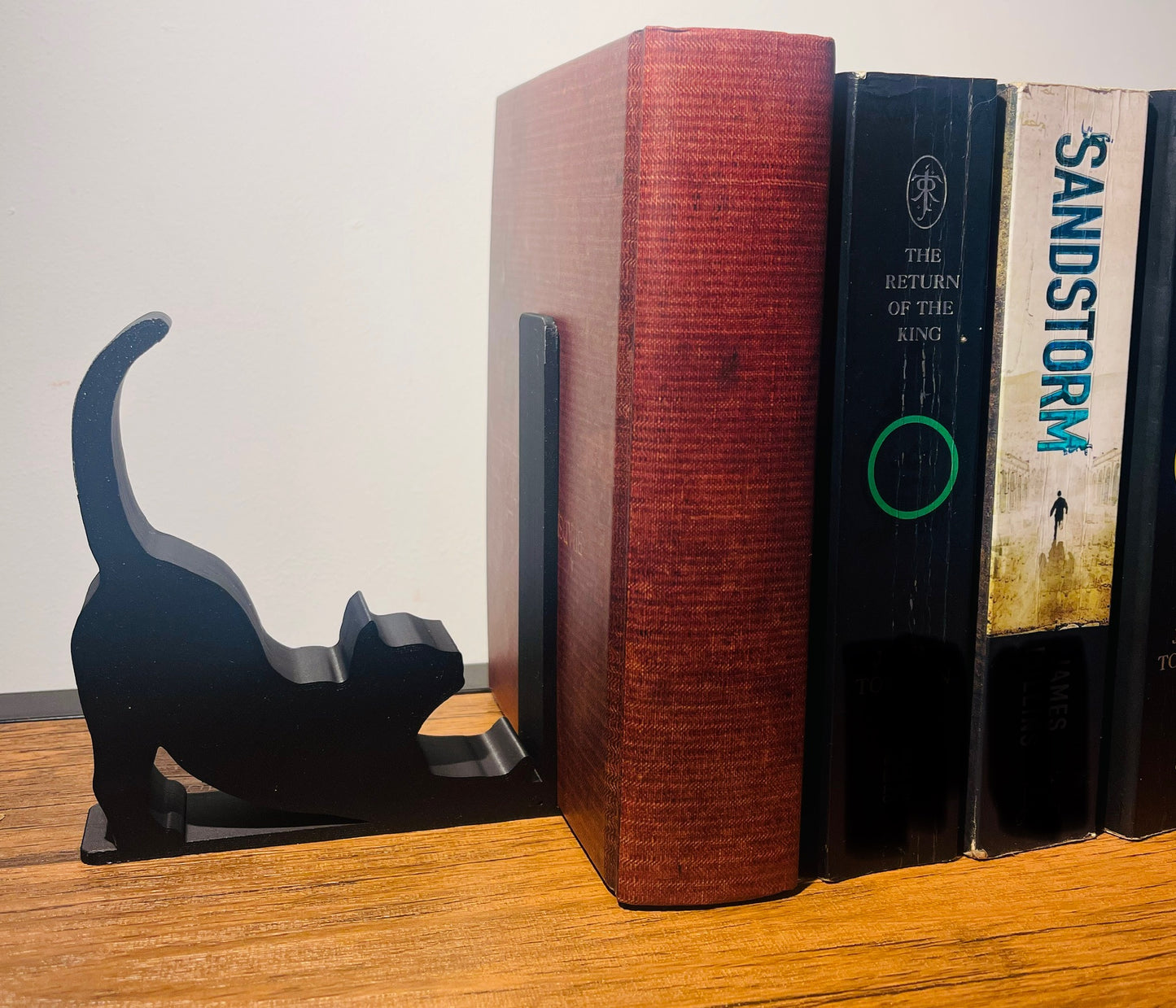 Cute Cat Bookends | Feline Decorations | Desk Bookends | Animal Bookend | 3D Print Bookends | Shelf Decorator | Cat Adorer | Book Gifts