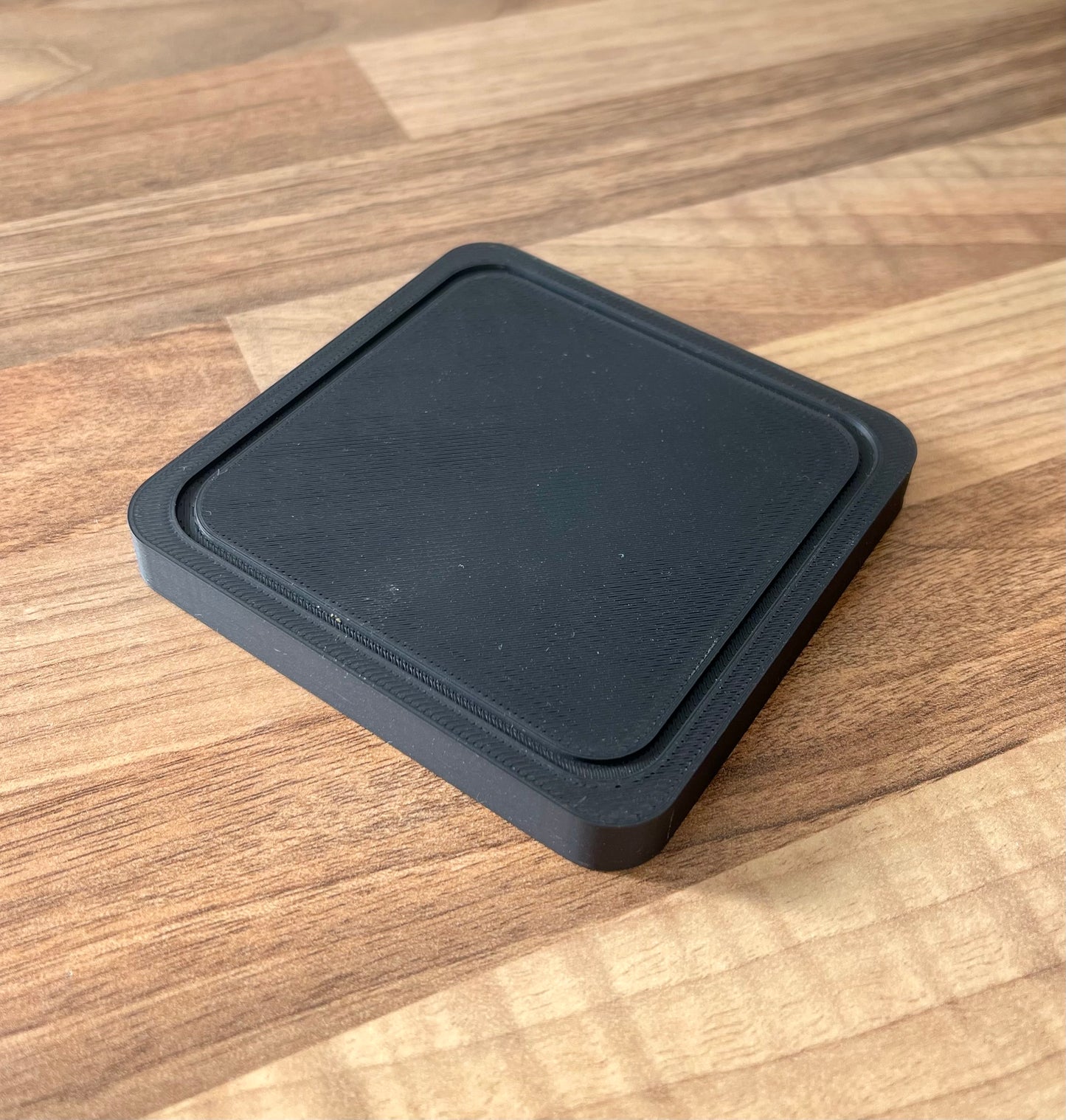 Personalised 3D Printed Coaster Set – Custom Text, Square Drinks Coasters, Modern Minimal Design, Gift for Home, Bar, or Office