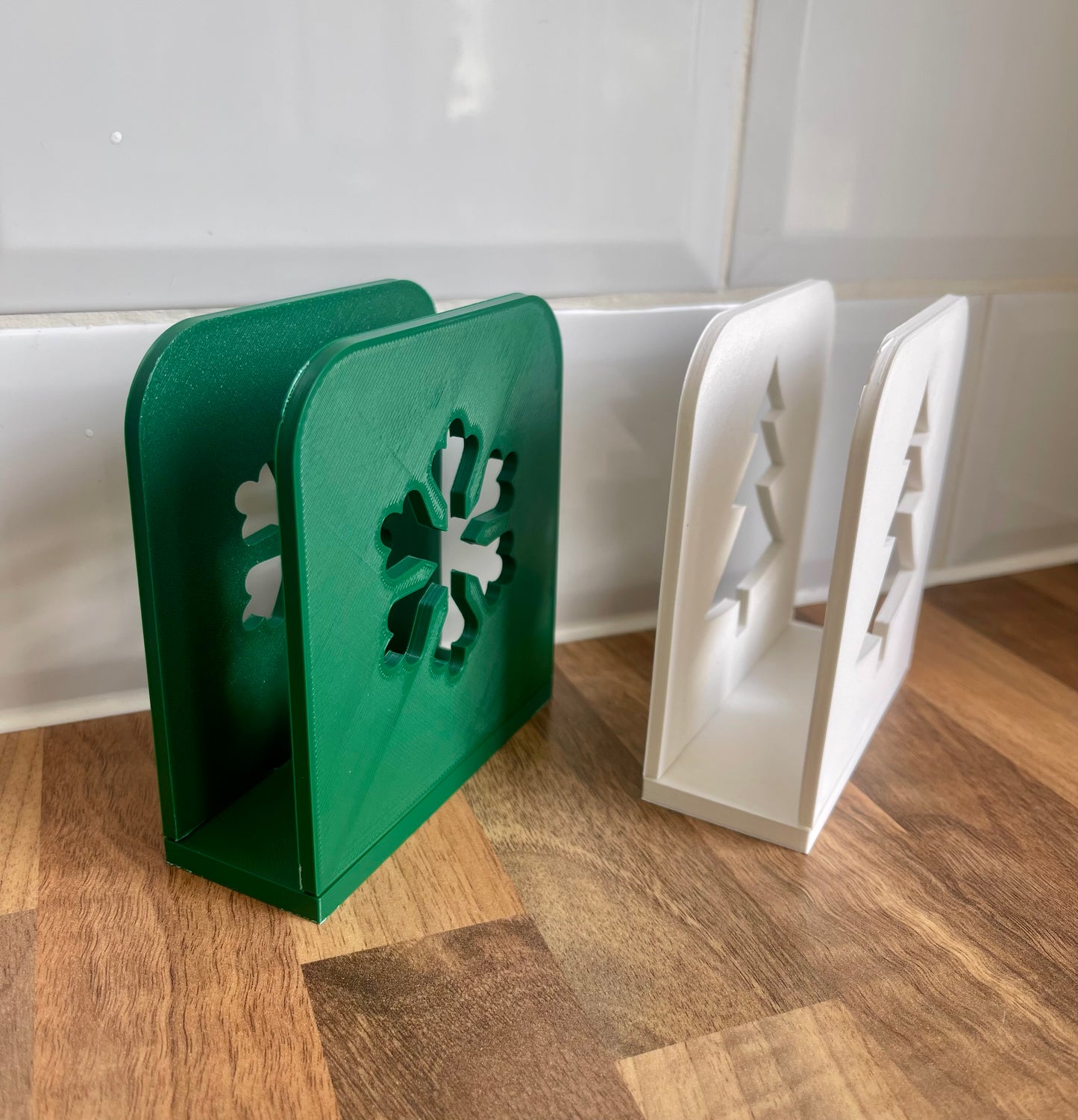 Christmas Napkin Holders – Festive Table Décor with Snowflake & Christmas Tree Designs