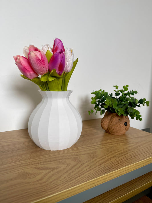 3D Printed Vase for Faux Flowers With A Modern Design