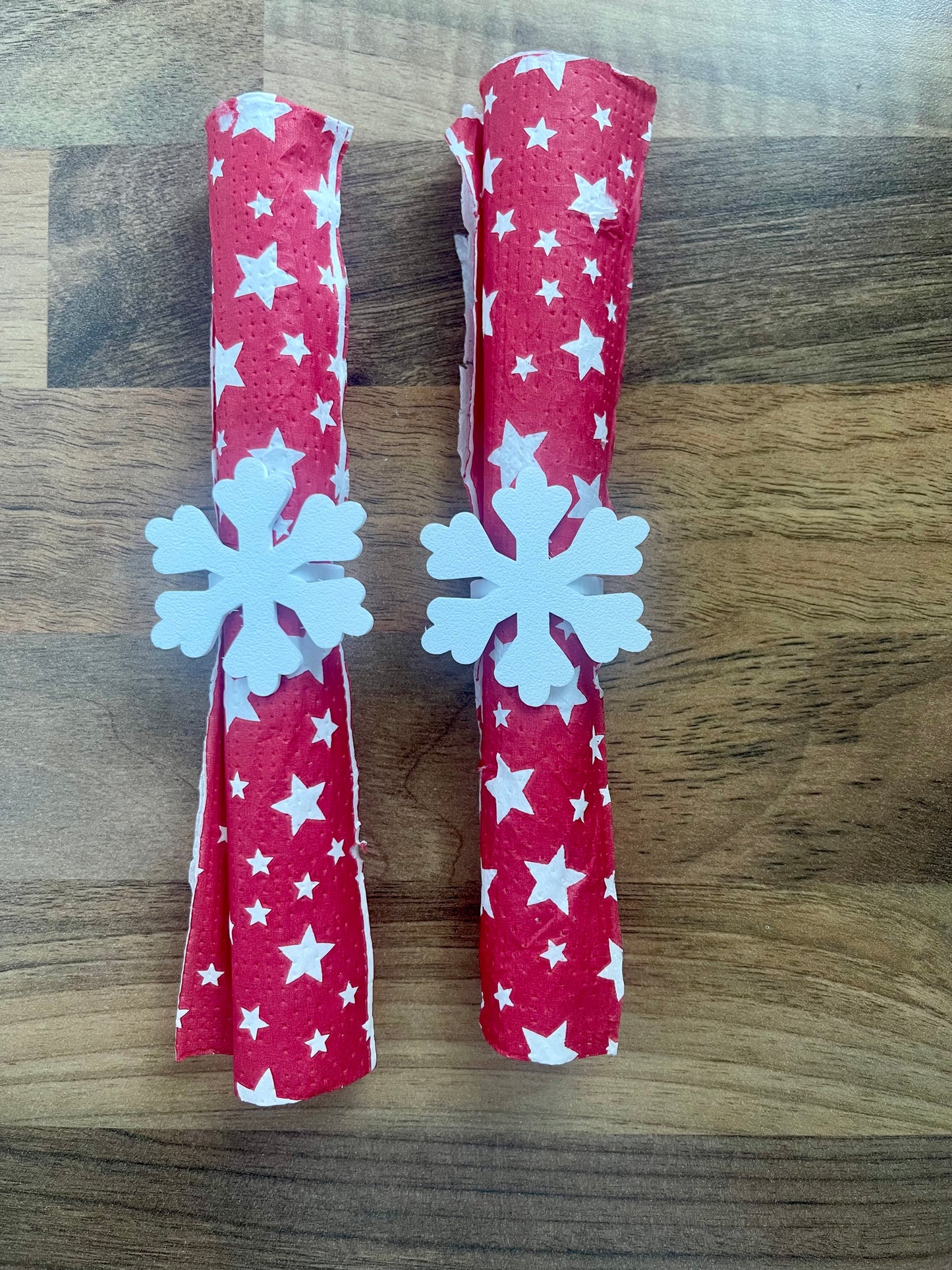 Snowflake Napkin Rings | Christmas Table Decor | Festive Napkin Holders in Multiple Colours | Sets of 4, 6, 8, 12