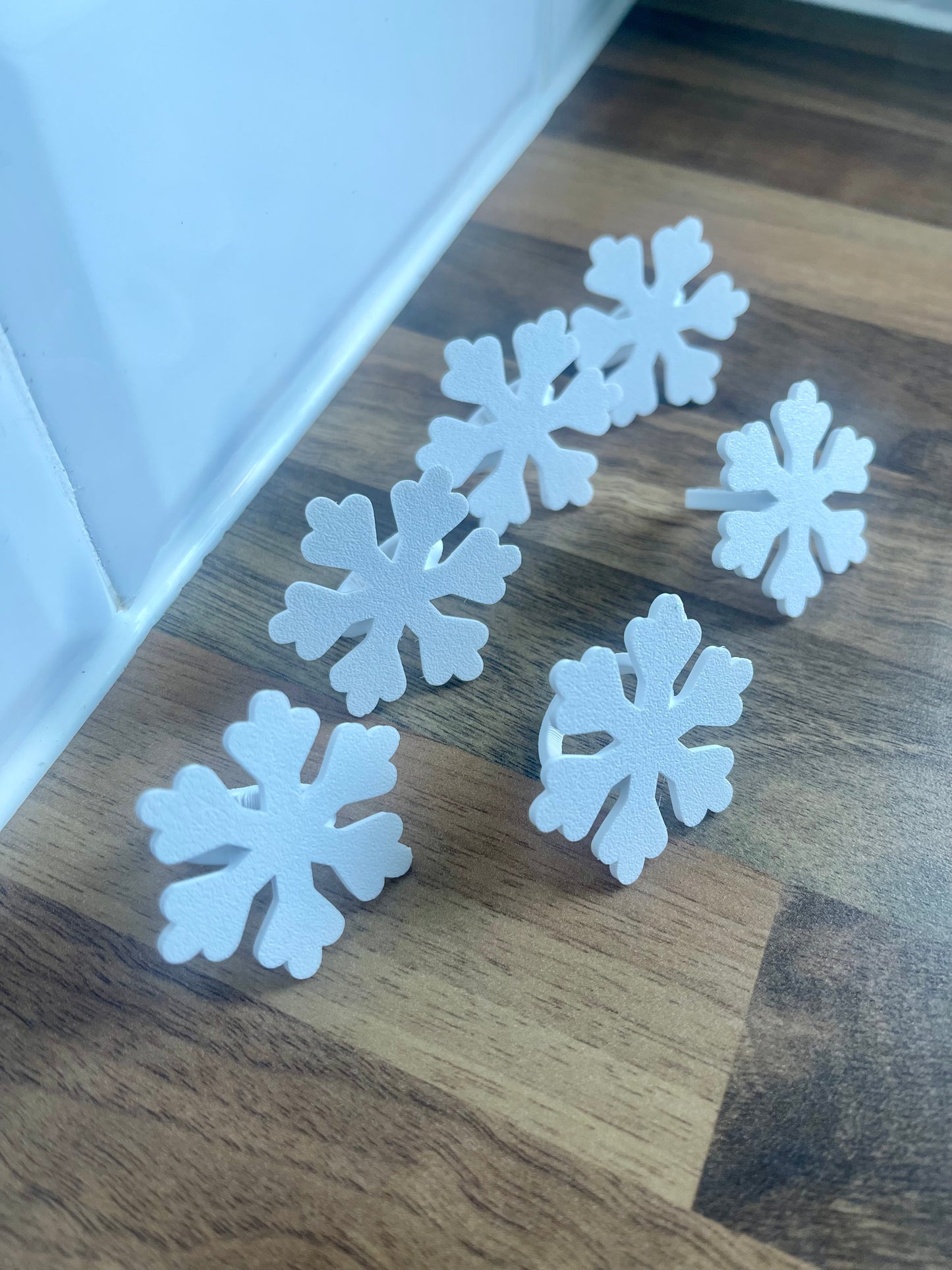 Snowflake Napkin Rings | Christmas Table Decor | Festive Napkin Holders in Multiple Colours | Sets of 4, 6, 8, 12