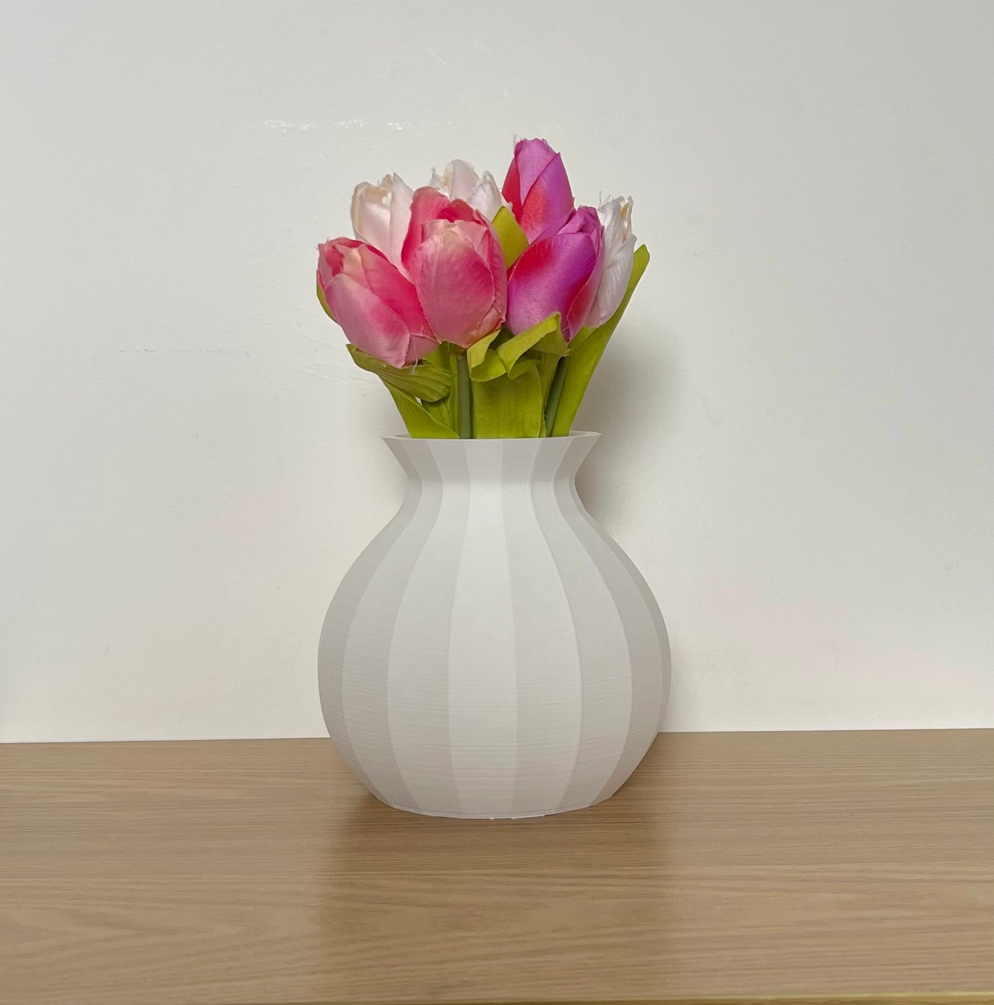 3D Printed Vase for Faux Flowers With A Modern Design