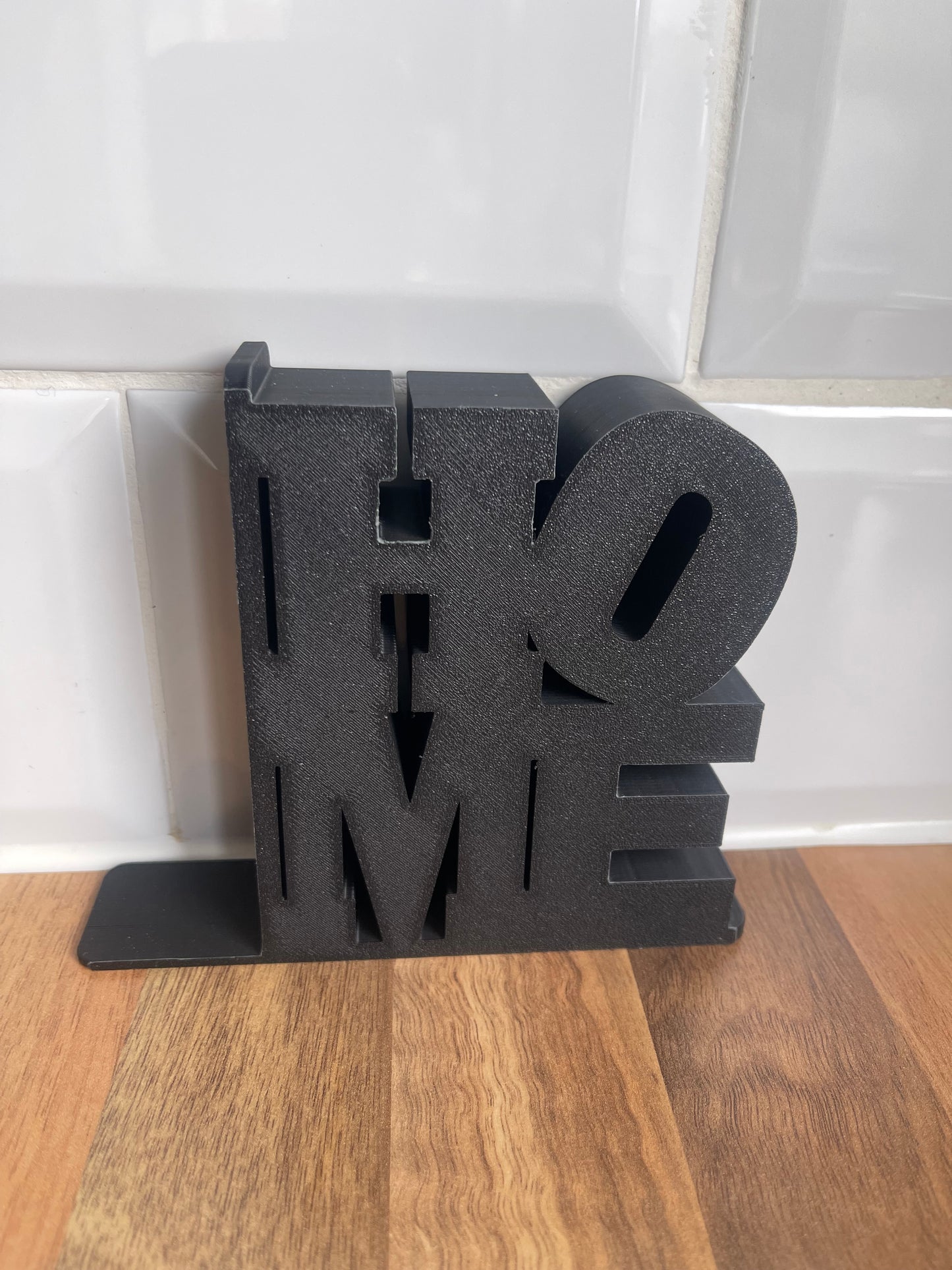 Thick Love Home Bookends With Slide Under Book Tab, Decorative 3Dprinted Bookstands sign, Neat Sturdy Book Support For Bookshelf, Home Gift