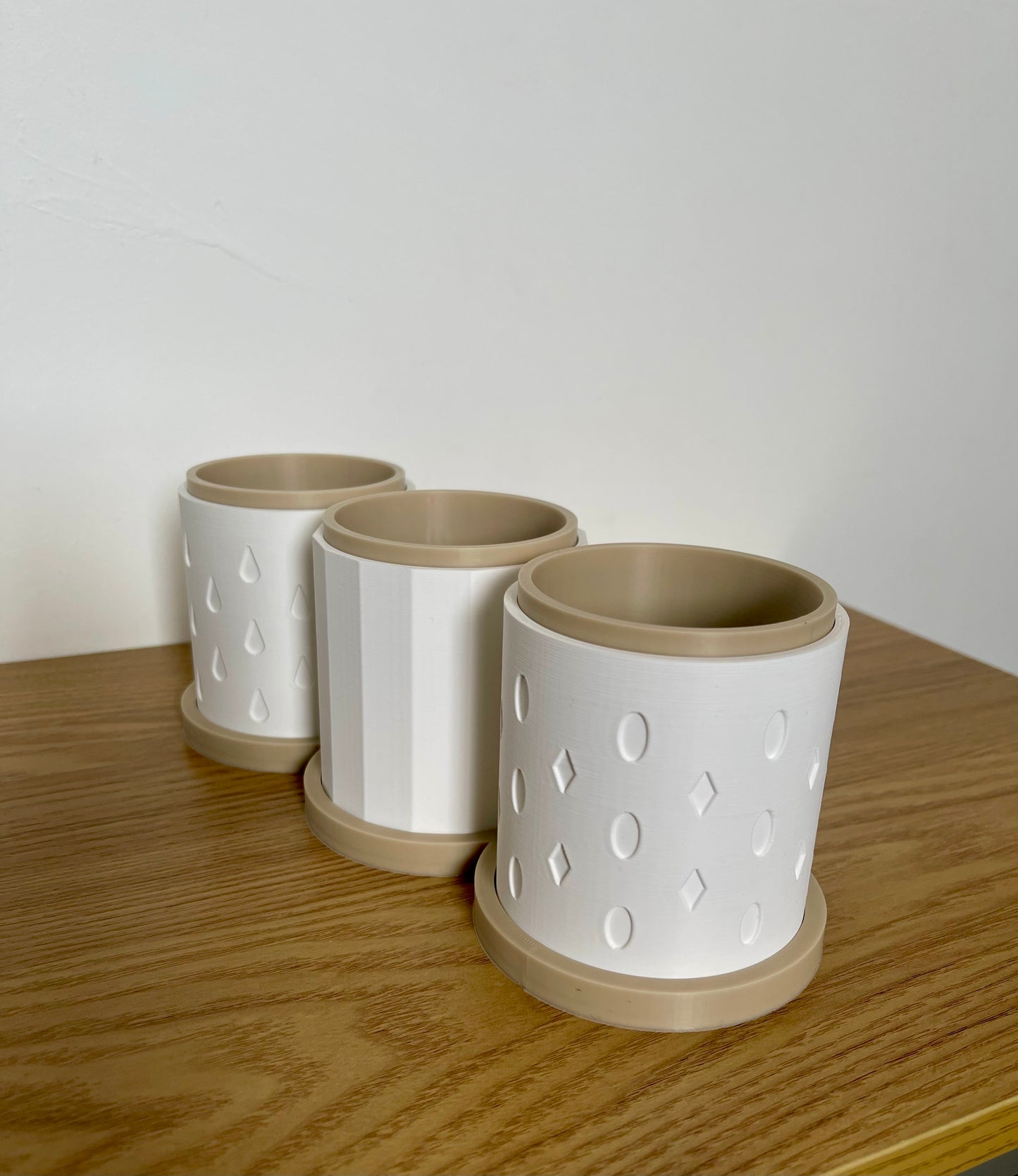 3-Piece Indoor Herb Planter – Stylish Planters for Mint, Rosemary & More