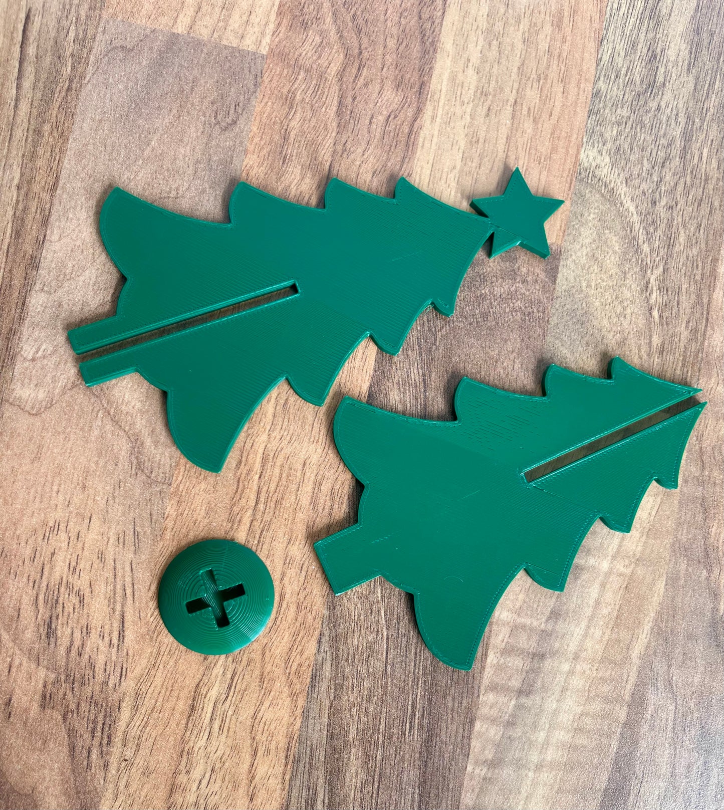 Minimalist 3D Printed Christmas Tree Decoration – Modern Holiday Ornament