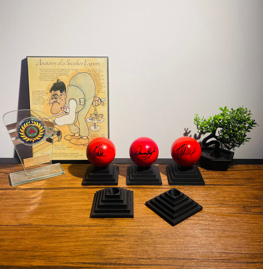 Snooker Ball Stand - Pool Ball Display Holder for Man Cave Decor & Games Room Accessories