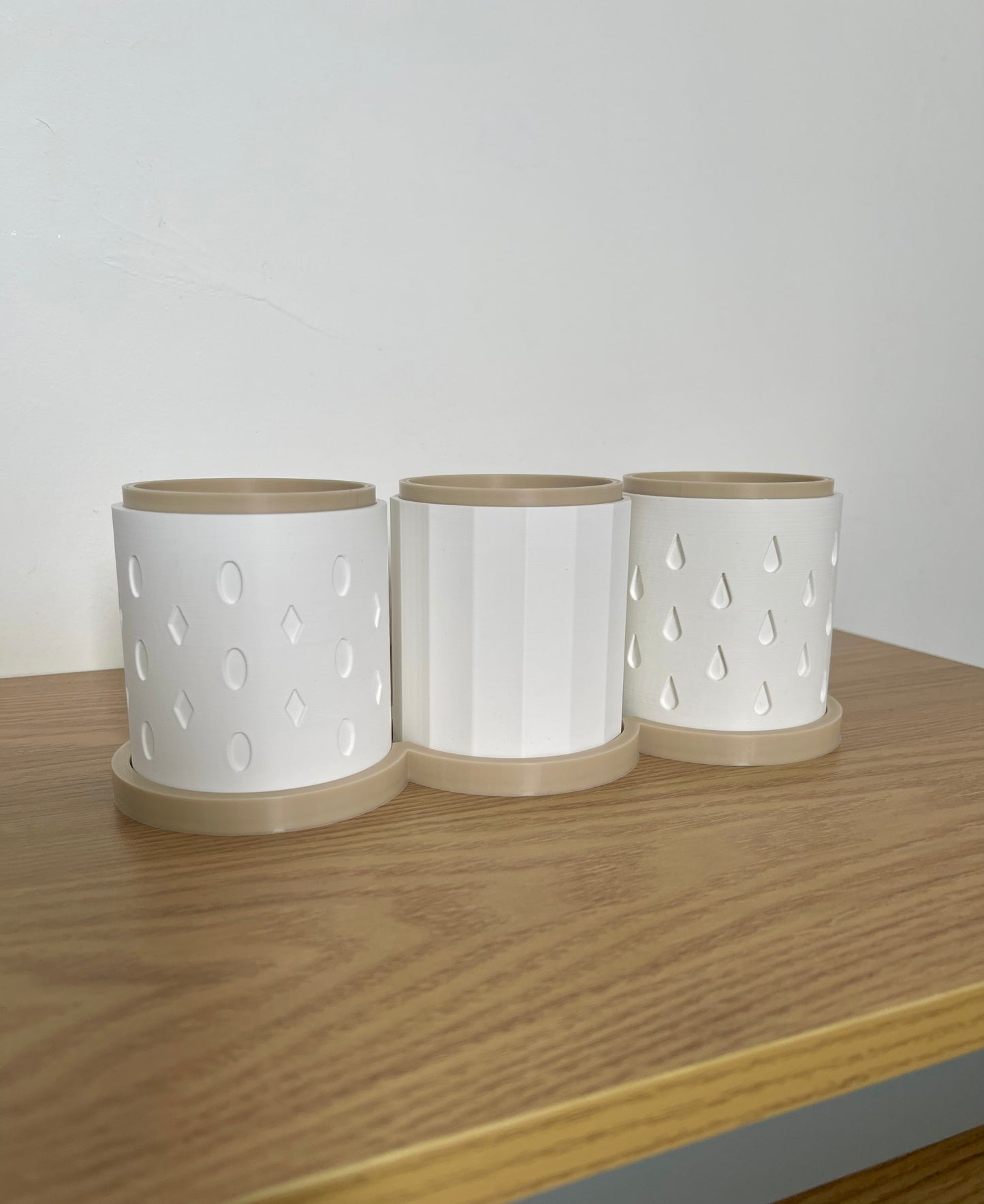 3-Piece Indoor Herb Planter – Stylish Planters for Mint, Rosemary & More