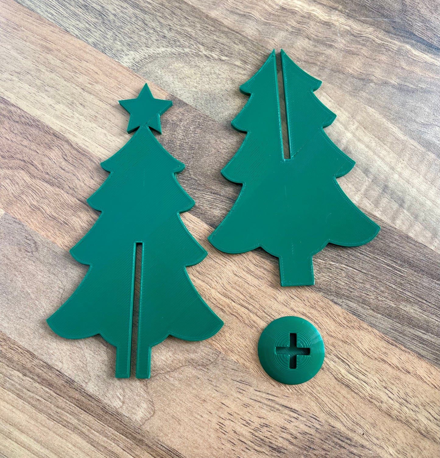 Minimalist 3D Printed Christmas Tree Decoration – Modern Holiday Ornament