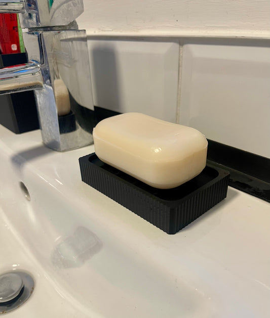 Modern 3D Printed Soap Bar Holder – Minimalist Sink Tray for Bathroom or Kitchen. Ideal Sink Accessory. Hassle Free Soap Storage. Sink Decor