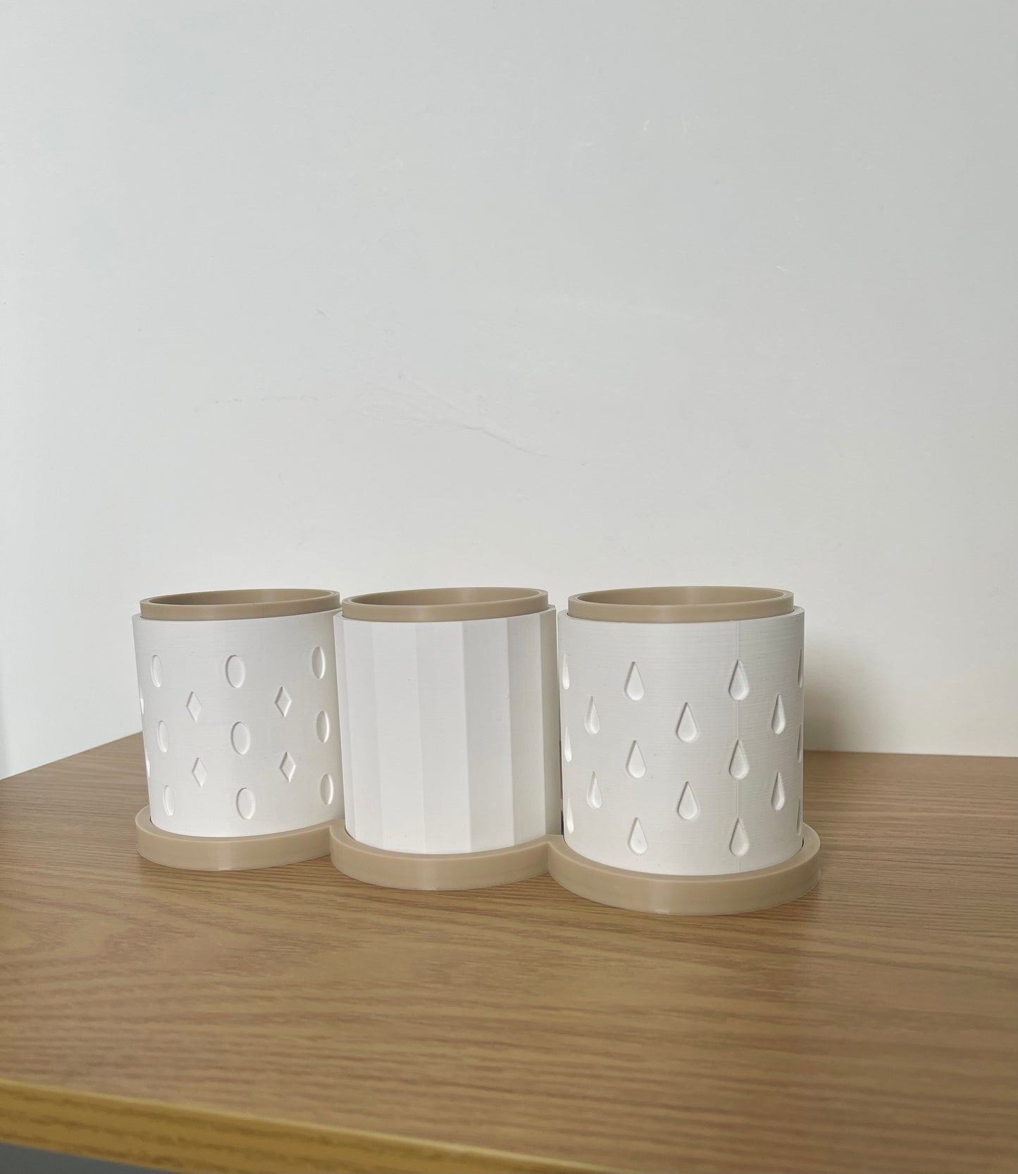 3-Piece Indoor Herb Planter – Stylish Planters for Mint, Rosemary & More