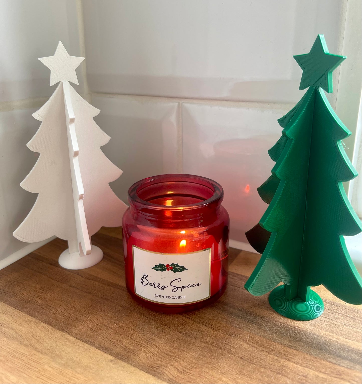 Minimalist 3D Printed Christmas Tree Decoration – Modern Holiday Ornament